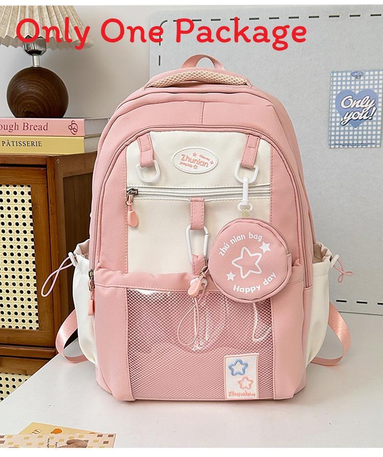 Girl School Backpack With Nylon Material And Design For Teen Students