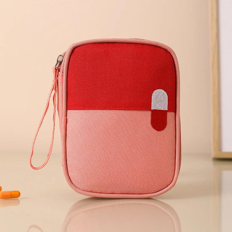 Medical Medicine Kit Multifunctional Layered Health Storage Bag Organizer Pouch Bags for Women Travel Makeup Pouch Cosmetic Bag