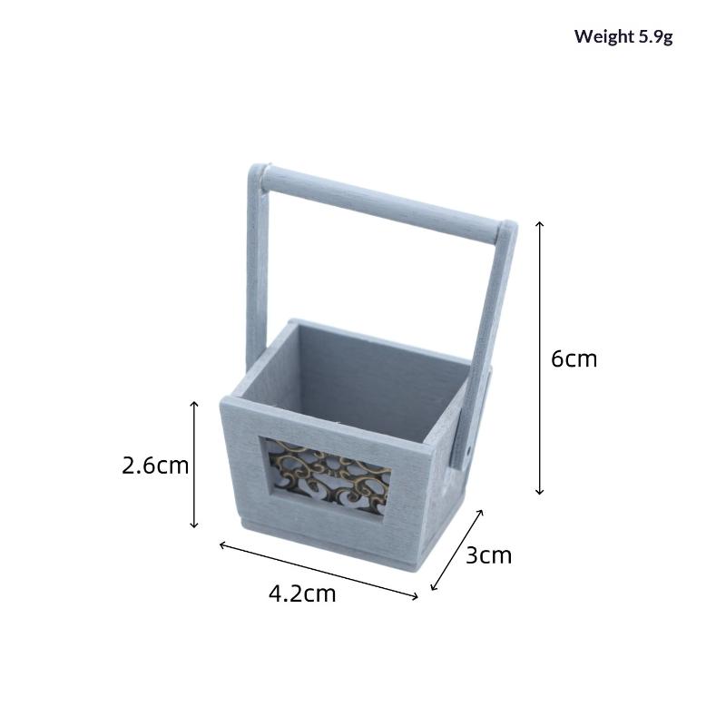 1 шт. Имитация Мебель Цветочный горшок Кукольный домик Миниатюрный Ретро Мини Деревянный Полый Портативный Цветочный горшок Для Декора Кукольного Домика