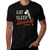 American Baseball Eat Sleep Repeat Fan Who Loves Retro Vintage Sport Tshirt Moisture Wicking Athletic Tshirt