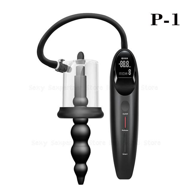 Male Electric Anal Prostate Massager Vacuum Vestibular Suction Stimulate Alternative Sex Toys Anal Toys Silicone Anal Plug
