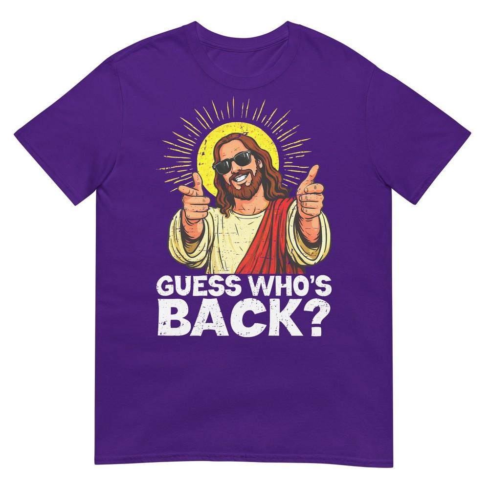 Funny Easter Guess Whos Back Jesus Religious Unisex Unisex Kids Tshirt