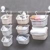 Chabaosen Hanging Bathroom Storage Basket with Hooks (5-Pack)