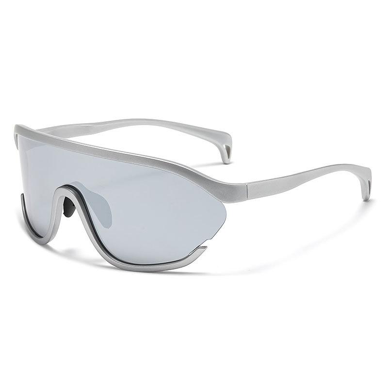 Outdoor cycling sunglasses fashionable women's sunscreen photosensitive color-changing goggles men's sports trendy glasses