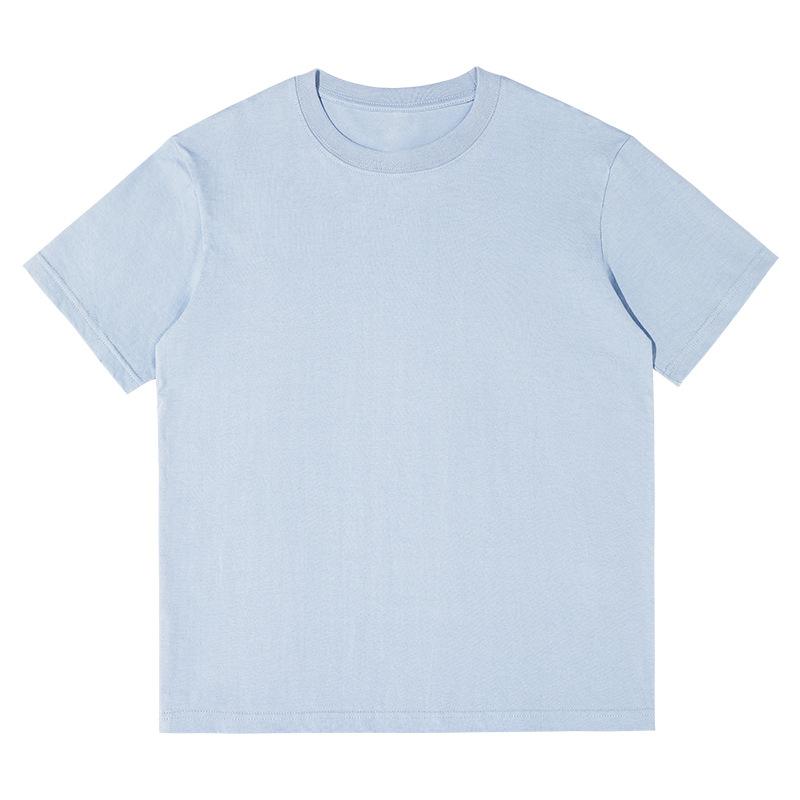 230G Cotton Heavy Short-Sleeved Men's T-shirt Casual Loose-Fitting T-shirt Wholesale Solid Color Spring and Summer Men's Clothes