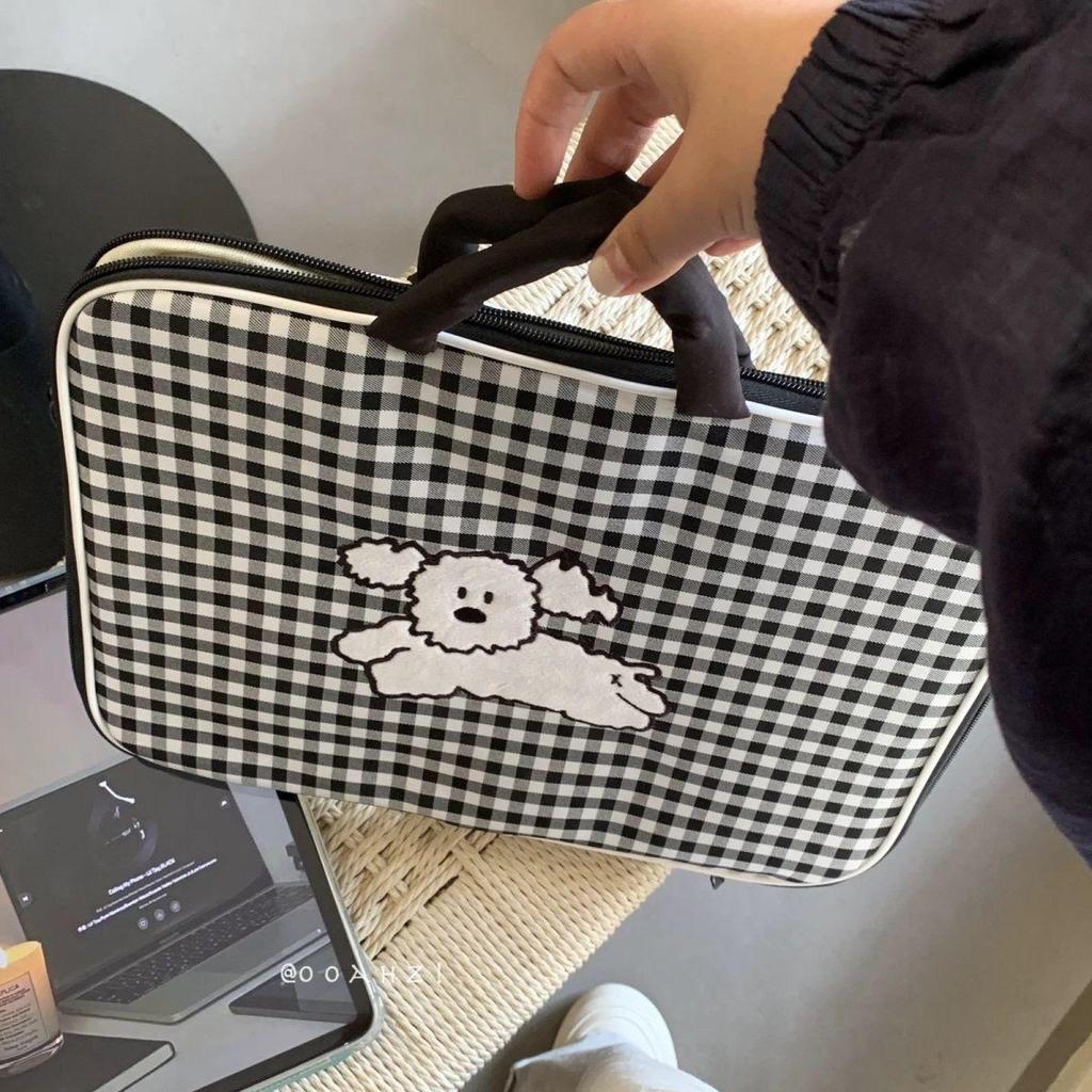 Manica a quadri carina: Adatto per iPad Pro da 11 pollici e laptop da 14 pollici, Borsa protettiva