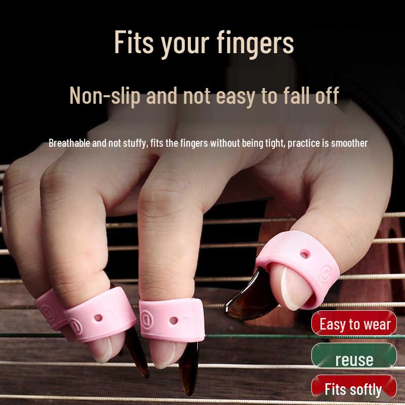 Guzheng Fingernail Covers - No Glue Needed, Suitable for Adults & Children, Ideal for Beginners & Professionals.