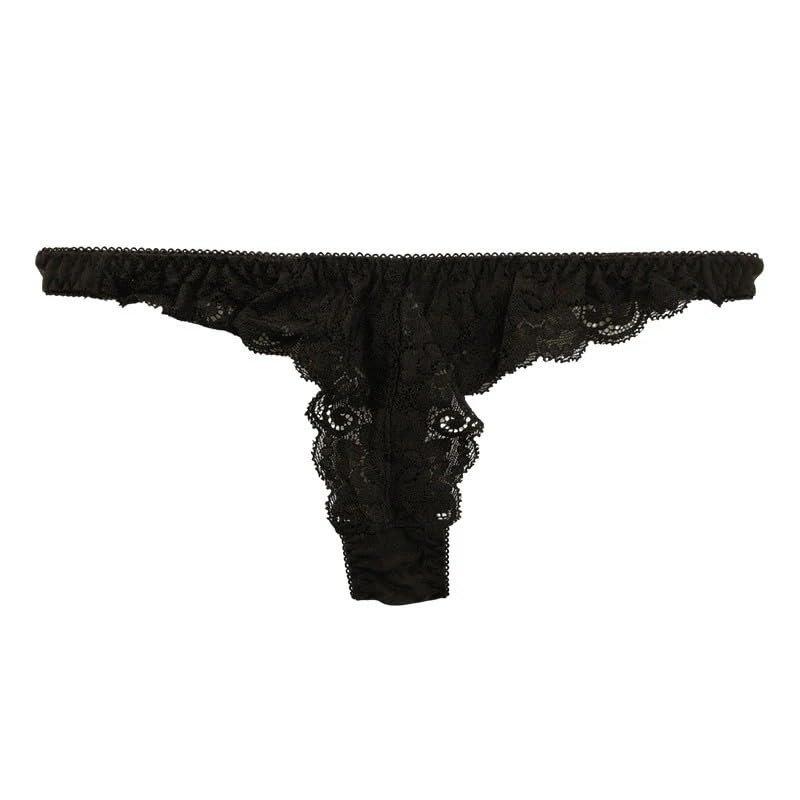 La-Pomme Airy See-Through Stretch Lace Thong G-String Panty Made In Japan