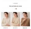 Women's Cashmere Cable Knit Sweater—Round Neck, Thickened, Loose Fit, Casual Pullover for Autumn and Winter.