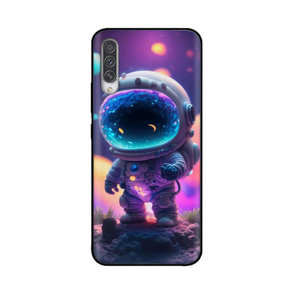 For Samsung Galaxy A50 Case Printed Cartoon Soft TPU Case Silicone Shockproof Back Cover For Samsung A50 A 50 Funny Phone Cases