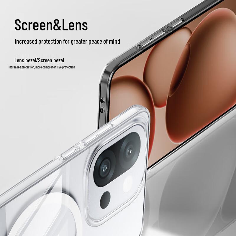 Biazi Magnetic Transparent Airbag Phone Case for OnePlus 13T