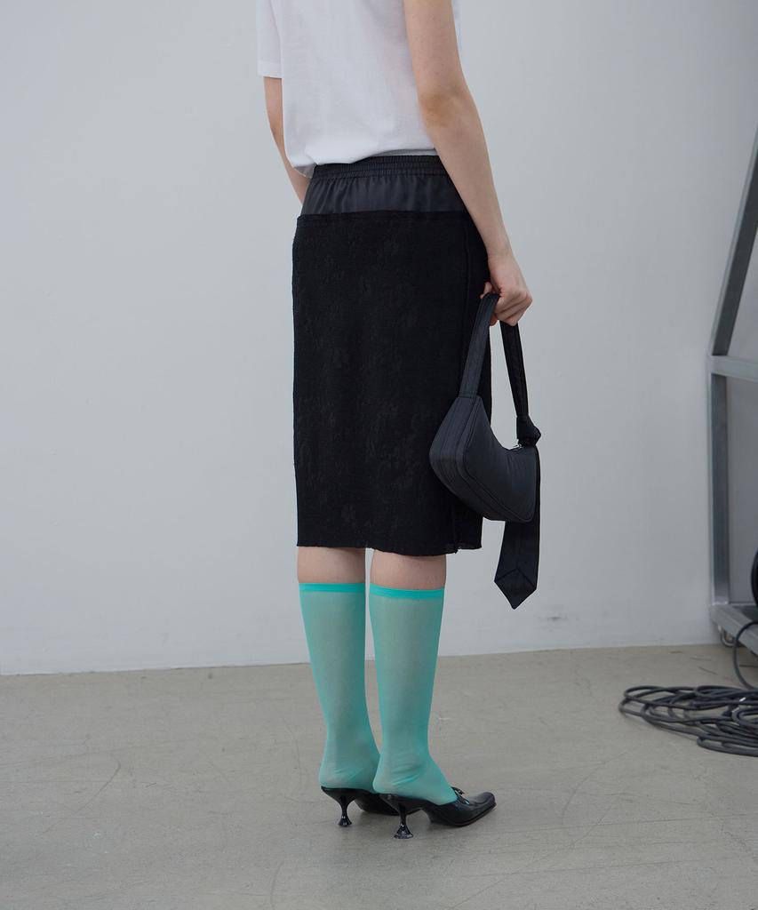 Lcdc Tm Sheer Lace Skirt (Black)