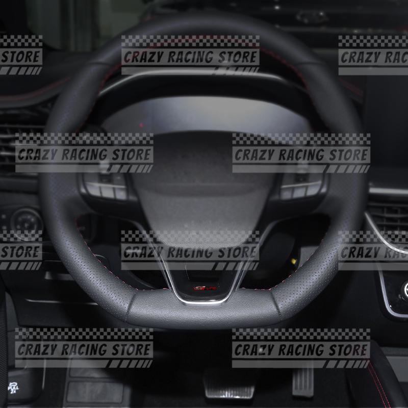 Auto Styling 3D Metal GT Line Emblem Steering Wheel Center Console Car Interior Sticker For b444 308 306 208 508 3008 4008 444b