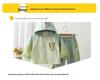Dino Hooded Fleece Set: Baby Boy Windbreaker Jacket & Romper for Spring/Autumn