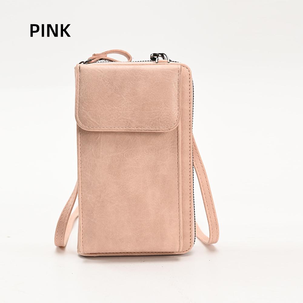Sac Bandoulière Tendance PU Cuir Portefeuille Sacs Multifonction Messenger Portefeuille Petit Sac à Main à Épaule pour Femmes