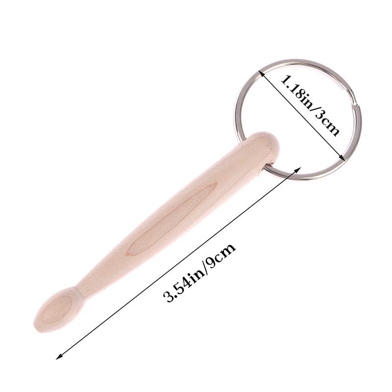 Drum Sticks Keychain 1Pc Mini Wooden Drumsticks Key Ring Percussion Gift Accessories