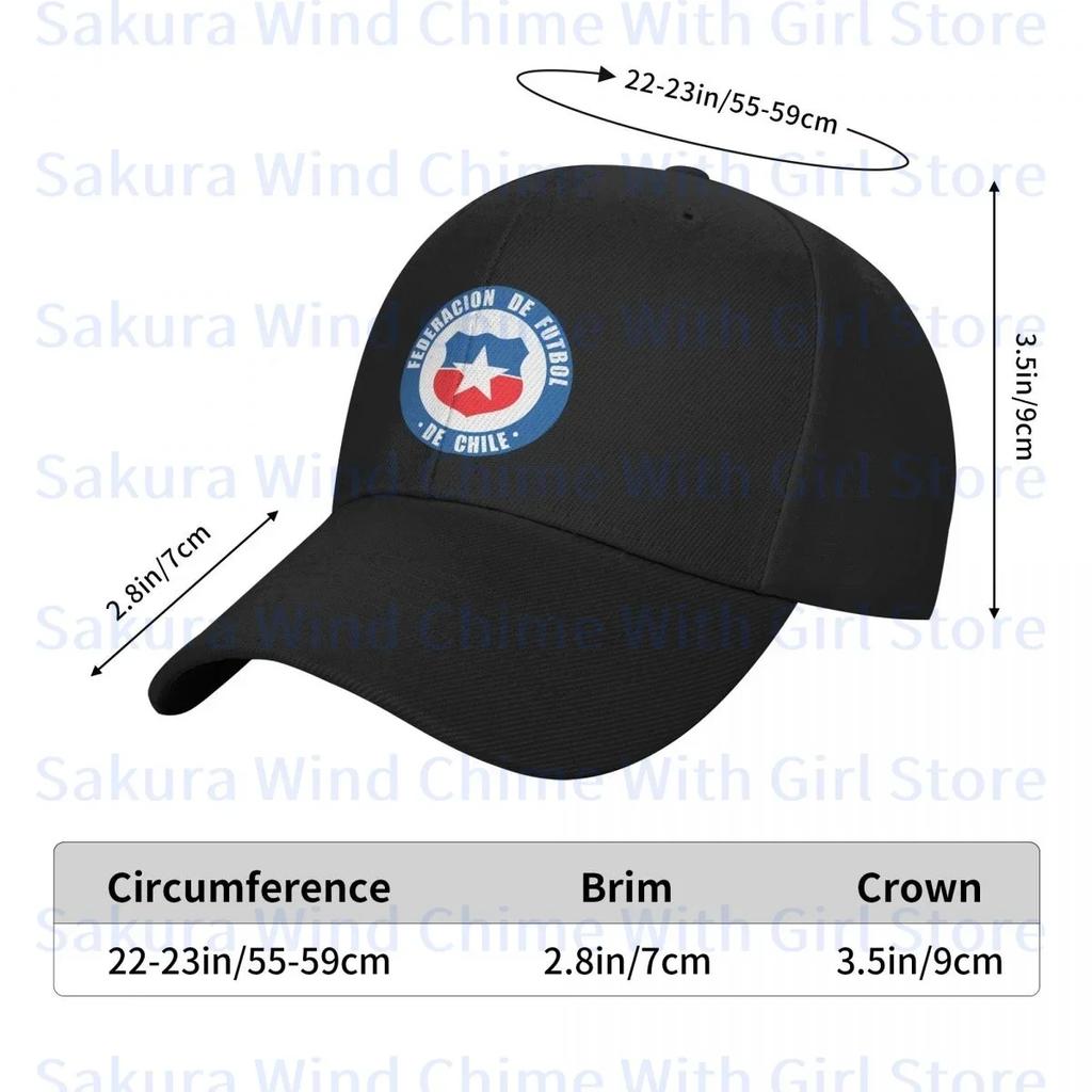 Fashion Chile National Football Team Baseball Cap for Men POLYESTER Hats Adjustable Hat Casual Truck Driver Hat