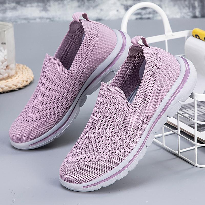 Zomer Dames Mesh Loopschoenen Middelbare Leeftijd en Ouderen Fitness Training Hardlopen Herenschoenen Antislip 2026 Nieuwe Platte Schoenen