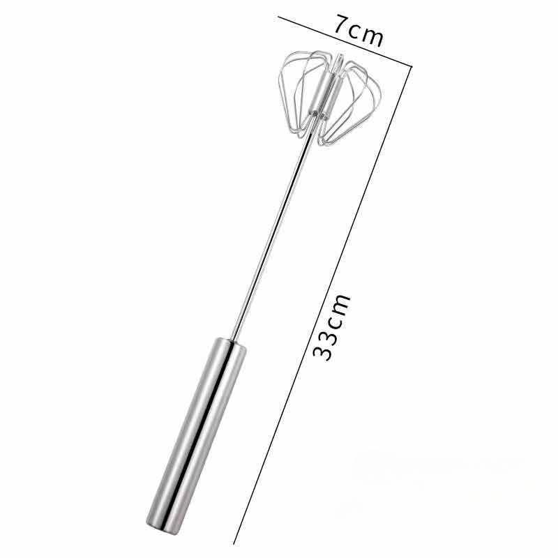 Hand Pressure Egg Beater Rotating Semi-Automatic Mixer Coffee Milk Mixing Egg Beater Hand Held Kitchen Baking Cooking Tools