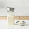 Glazen Specerijpotjes met Etiketstickers 4oz Transparant Glas met Bamboe Deksel en Siliconen Afdichting Keuken Specerijcontainer voor Organisatie, Zout, Peper