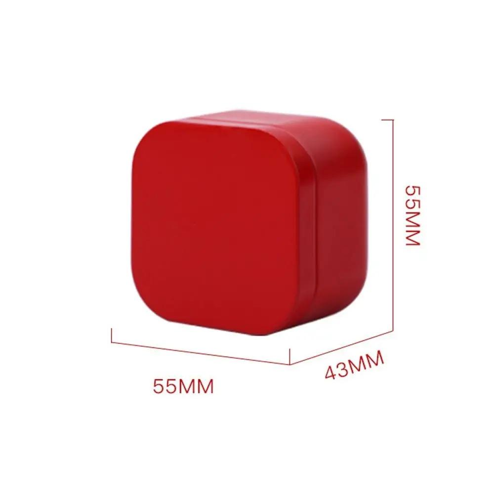 4 Stück verschlossene Blechdose Tragbare Aufbewahrungsboxen Glas Mini Quadratische Eisen Teedose Gewürze