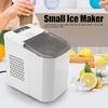 Máquina de gelo de bancada 160W totalmente automática comestível, 9 cubos de gelo em 8 minutos, máquina de gelo ABS durável para casa, bar e escritório