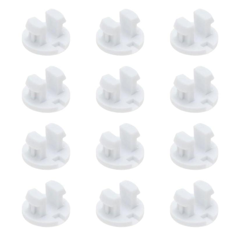 Bottom Rail Cord Cover Button White Tape Lock Plug Bottom Rail Button Plastic Horizontal Blinds Replacement Parts