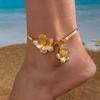 Elegant Floral Anklet for Women: Versatile & Stylish Daily Wear