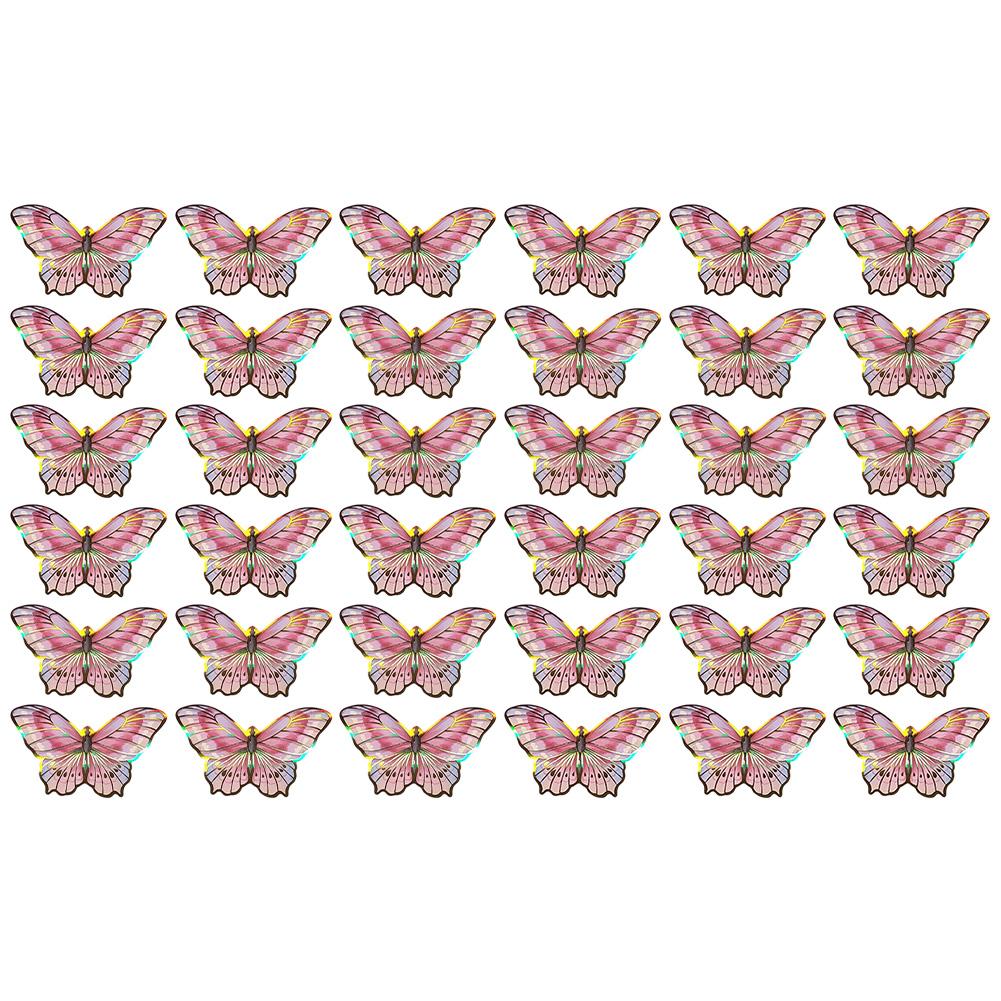 Набор наклеек на стену из 36 3D ПВХ бабочек для добавления природного очарования спальням, детским и гостиным