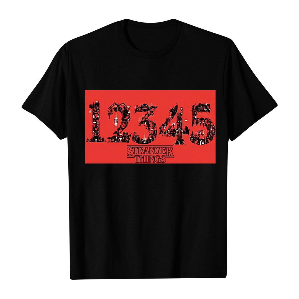 Women's And Men's Unisex Fashion Printed Round Neck Short Sleeve T-Shirt Pullover Top