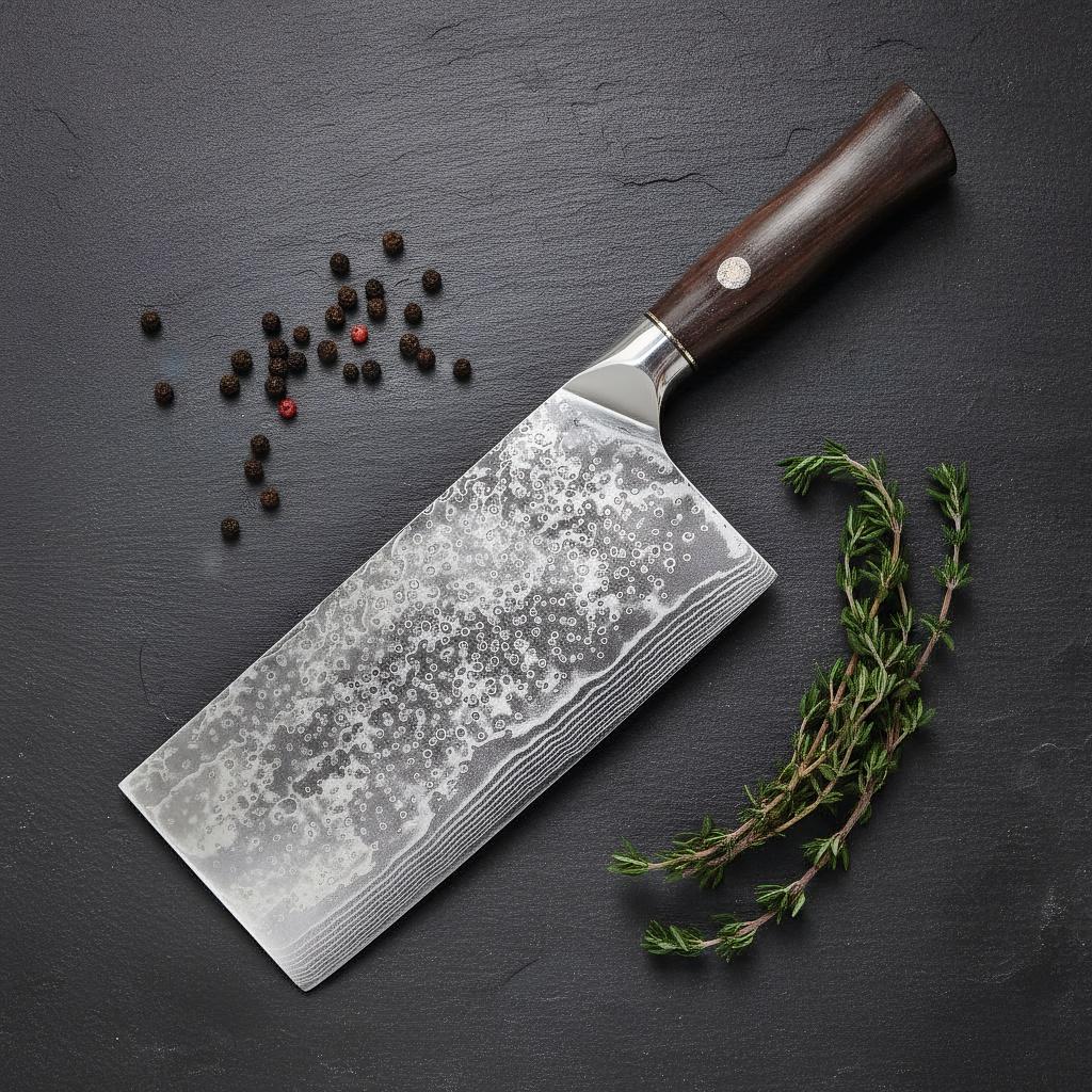 7.5 Inch Chinese Chef Knife 67-layers Damascus Steel VG-10 Blade Ebony Handle Cleaver Meat Slicing Vegetables Kitchen Knives