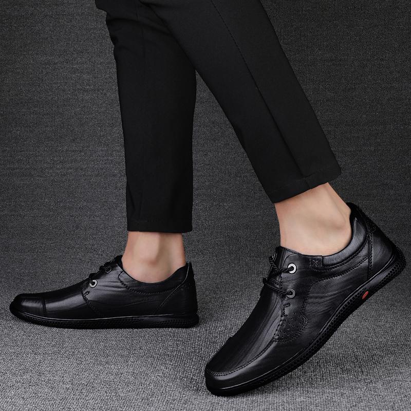 Genuine Leather Men's Shoes High Quality Spring Autumn Social Shoe for Men New Luxury Designer Wedding Party Shoes
