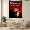 Halloween Horror Movie Poster Tapestry Tapestry Fashion Print Background Cloth Soft Christmas Gift Home Decor