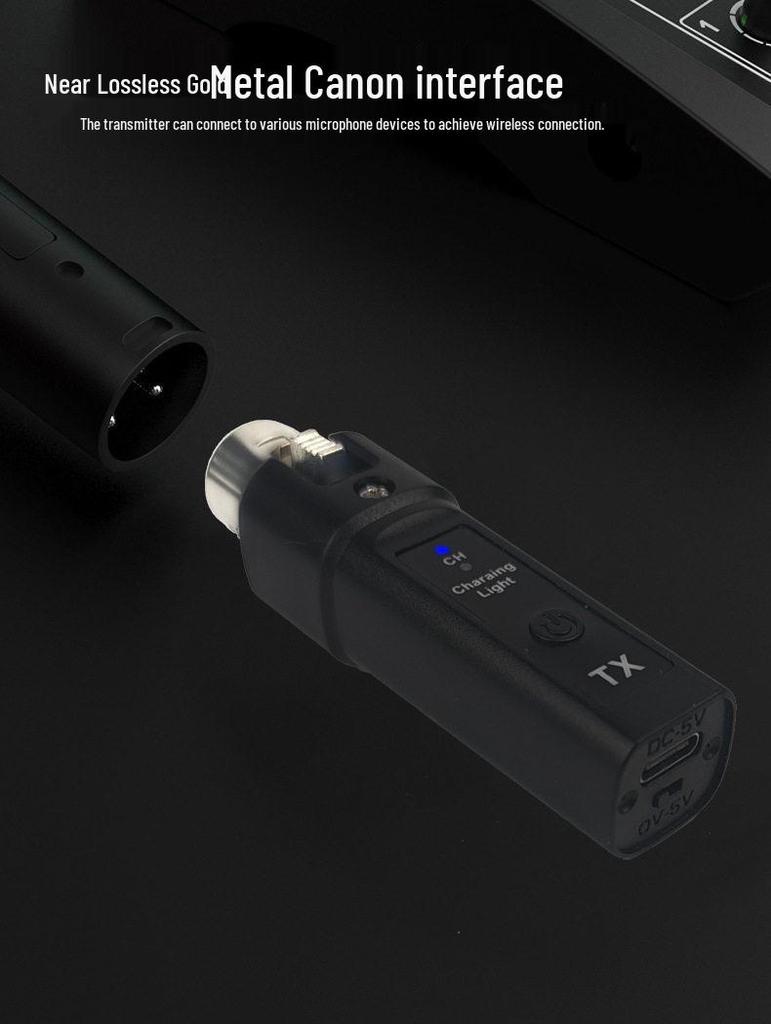 2.4G Wireless Grenade System: Wired to Wireless Capacitive Microphone with One-to-Two Transmitter-Receiver.