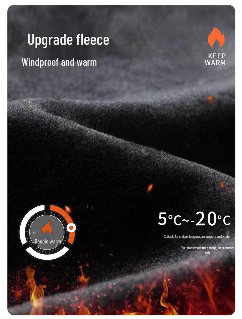 Men's Heavyweight Fleece-Lined Casual Sweatpants for Autumn & Winter