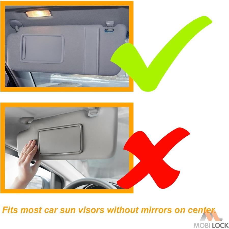 Tac Extension, 2 in 1 for Day and Night Anti-Glare, Anti Dazzle and Anti UV HD Automobile Windshield Visor by Mobi Lock
