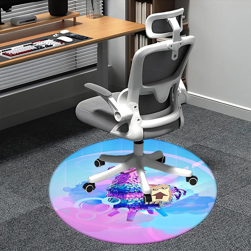 

Llama Pinata,Loot Box Chair mat Round Rug-Office carpet, Machine Washable, Non-slip, Suitable for Living Rooms, Bedrooms, Entryways, and Hol 80cm by 80cm