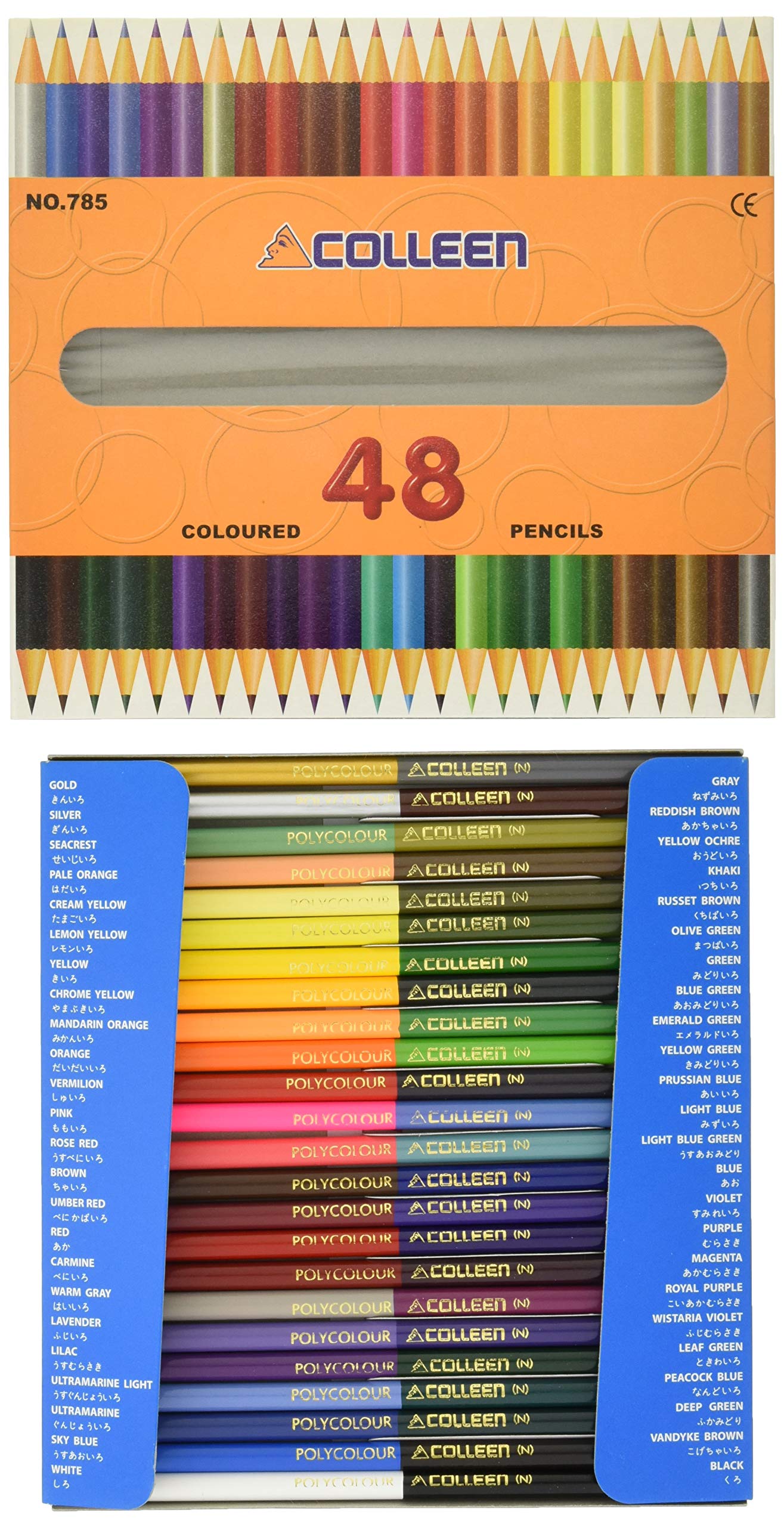 Карандаши Colin 785 24 48 Бумага Круглые, Карандаши, Цвета, В Коробке, 785-24/48