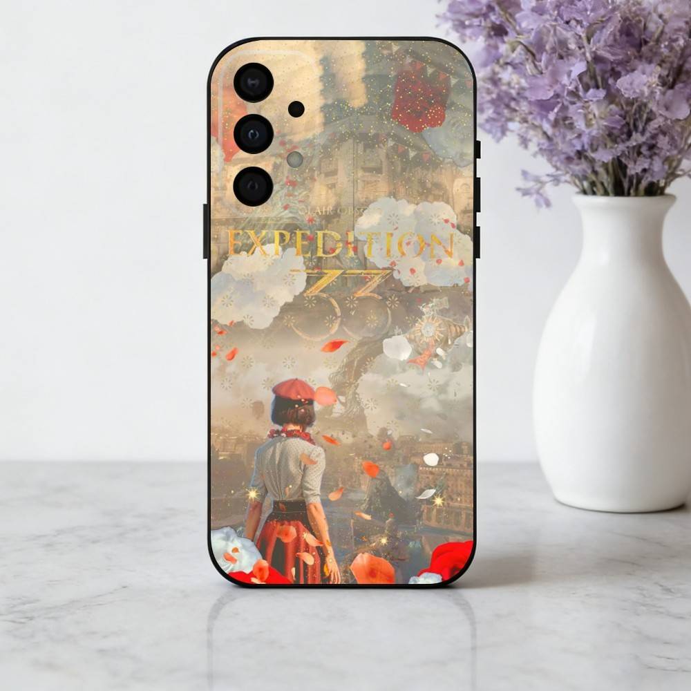 G-Game Clair O-Obscur E-Expedition 33 Handyhülle Für Samsung Galaxy A73,A72,A71,A70,A53,A52,A51,Weiche Silikon Schwarze Hülle