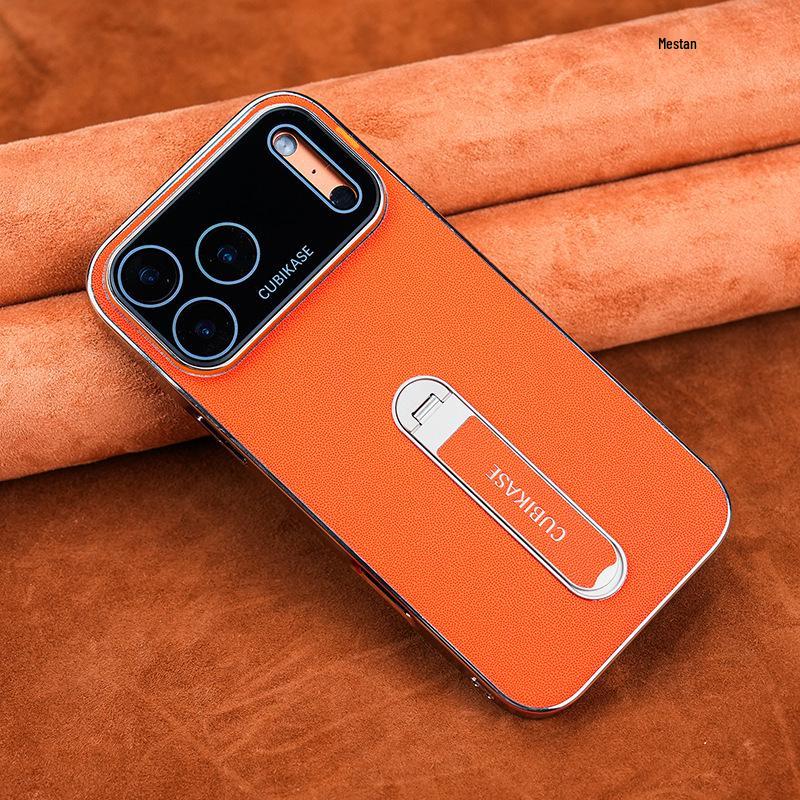 

iPhone 17 Pro Max Leather Grain Case with Rotating Stand & Drop-Proof Protection iPhone 17 6.3 inch
