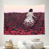Bohemian Tapestry Vintage Floral Wall Hanging Nature Landscape Room Decor Aesthetic Wall Art Bedroom Dorm Living Room Home Decor