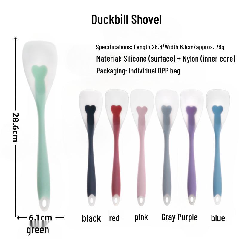 Silicone Full-Wrap Flat Head Spatula for Baking, Mixing, and Salad Serving.