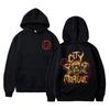 Rapper City Morgue Hip Hop Oversized Hoodie Herren Damen Mode Lässiges Sweatshirt Marken Herren Kapuzenpullover Männlich Oversized Streetwear
