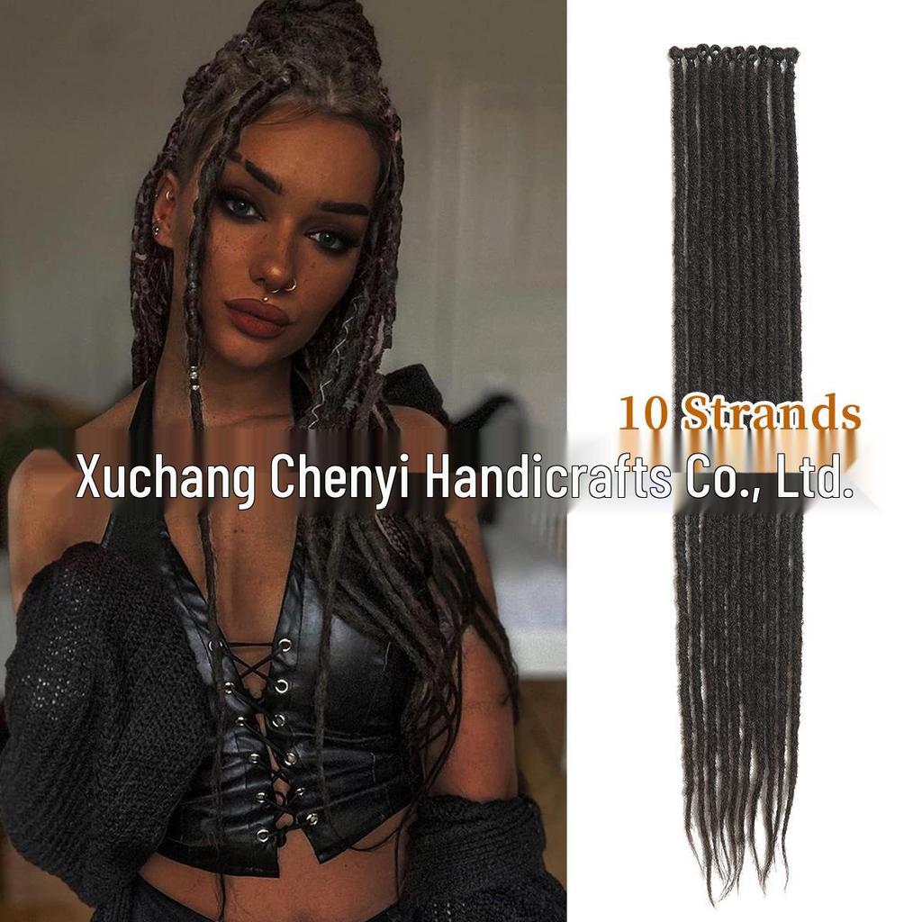 24" Multicolor Gradient Reggae Dreadlock Wig for Women