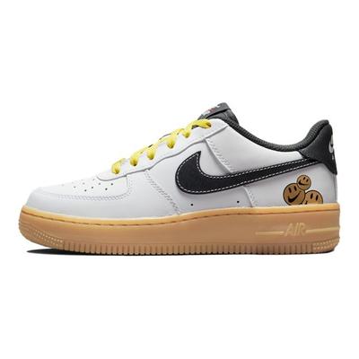 Air Force 1 LV8 GS Go the Extra Smile Kids Sneakers White Yellow-Strike Gum-Light-Brown DO5854-100