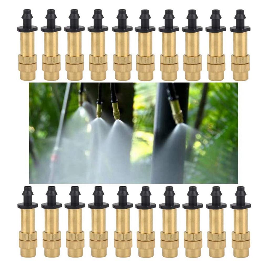 90Pcs Watering Nozzle Adjustable Copper Irrigation Water Fog Sprinkler Head Mini Misting Greenhouse Accessories-B61B