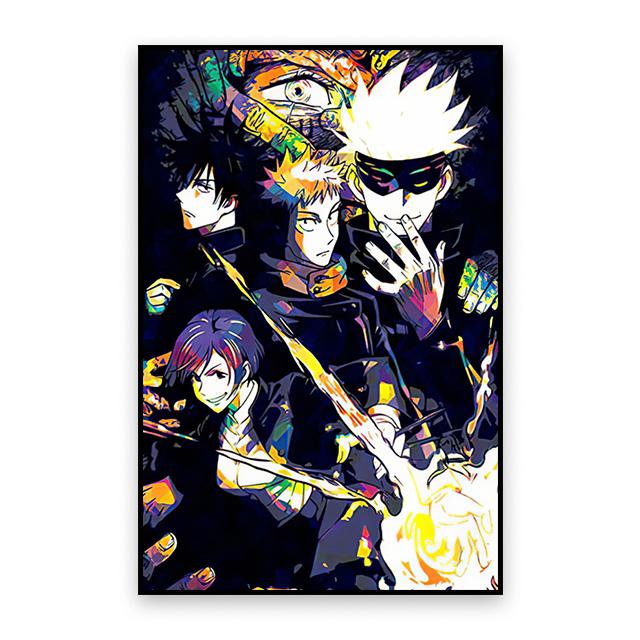 Jujutsu Kaisen Anime Canvas Poster Gojo Satoru Character Decoration Painting Kids Room Art Murals Modern Home Wall Decor Picture