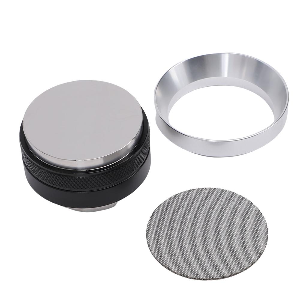 Coffee Machine Accessories Kit Coffee Dosing Ring Dual Purpose Dual Head Coffee Tamper Stainless Steel Puck Screen 58mm