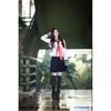 Elegant Women's Long Sleeve School Girl Uniform Sailor Dress For Cosplay Enthusiasts