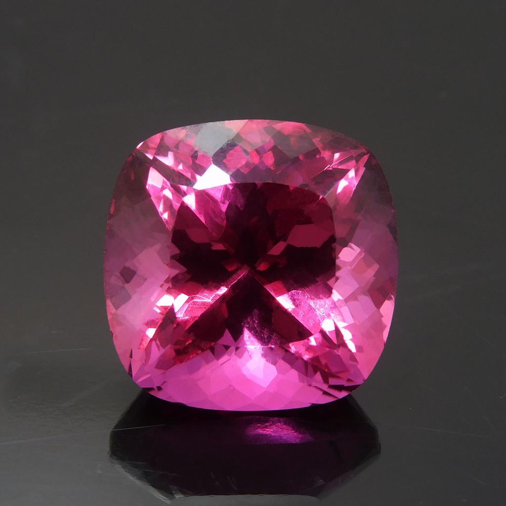 Natural Pink Ruby Loose Gemstone Square Cushion Cut 25.00 ct for Jewelry Making and Gem Collections